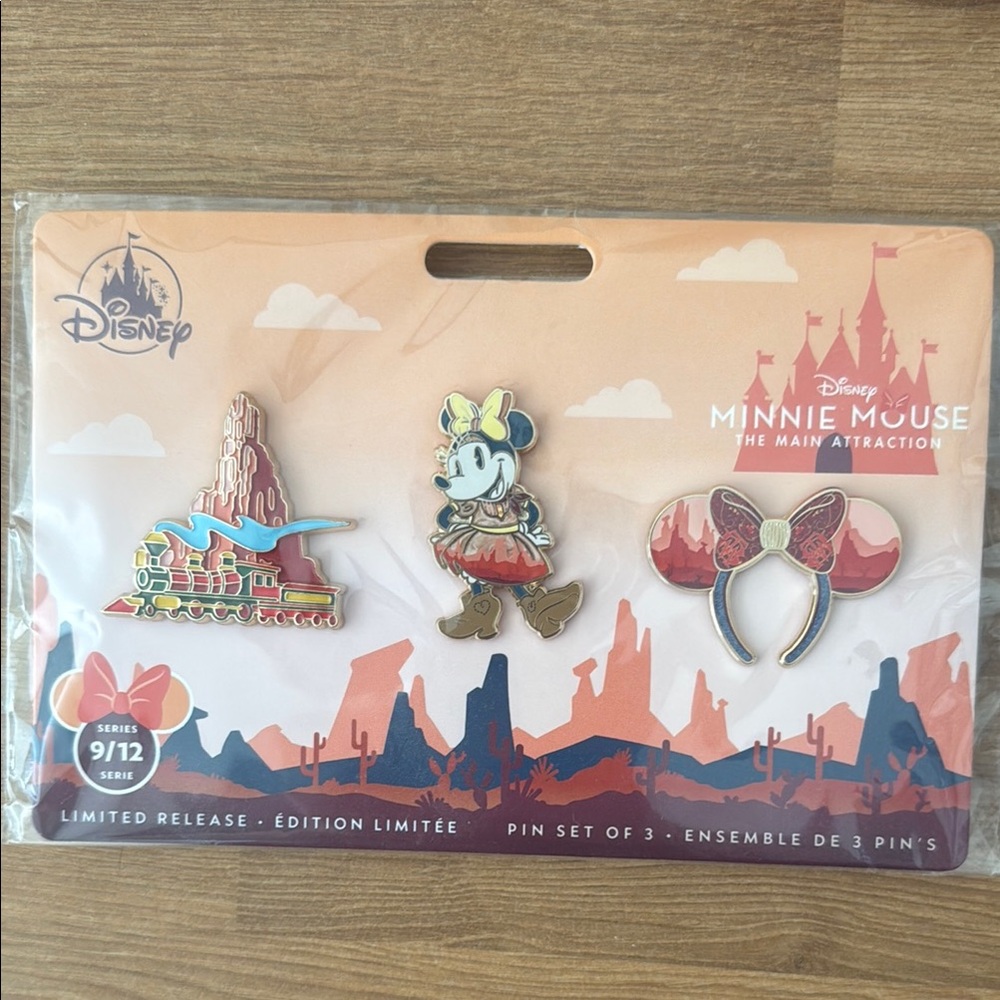 Disney Minnie Mouse Western Pin Trio